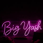 Big Yash Pink Neon Sign