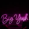 Big Yash Pink Neon Sign