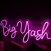 Big Yash Pink Neon Sign