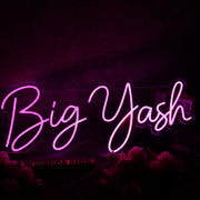 Big Yash Pink Neon Sign