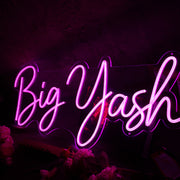 Big Yash Pink Neon Sign