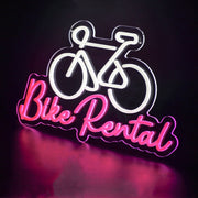 Bike Rental Neon Sign