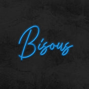 Bisous Neon Sign