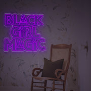 Black Girl Magic LED Neon Sign