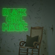 Black Girl Magic LED Neon Sign