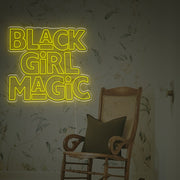 Black Girl Magic LED Neon Sign