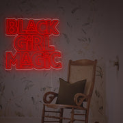 Black Girl Magic LED Neon Sign