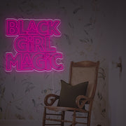 Black Girl Magic LED Neon Sign