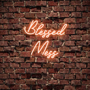 Blessed Mess Neon Sign