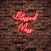 Blessed Mess Neon Sign