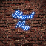 Blessed Mess Neon Sign