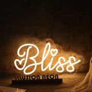 Bliss Yellow Neon Sign