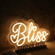 Bliss Yellow Neon Sign