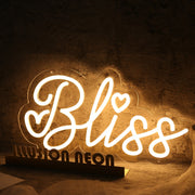 Bliss Yellow Neon Sign