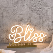 Bliss Yellow Neon Sign