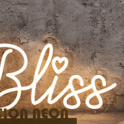 Bliss Yellow Neon Sign