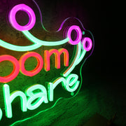 Bloom And Share Neon Sign