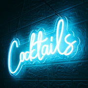 Blue Cocktails LED Neon Sign