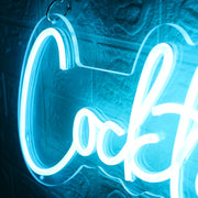 Blue Cocktails LED Neon Sign