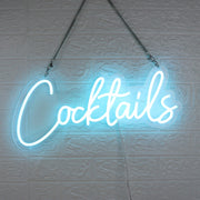 Blue Cocktails LED Neon Sign