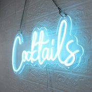 Blue Cocktails LED Neon Sign