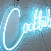 Blue Cocktails LED Neon Sign