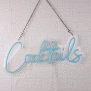 Blue Cocktails LED Neon Sign