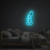 Blue Little Puppy Shaped Balloon LED Neon Acrylic Artwork