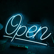 Blue Open LED Neon Sign