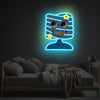 Blue Smily Guy LED Neon Acrylic Artwork