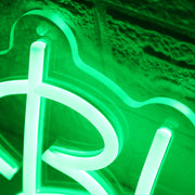 Bluntman Green Neon Sign