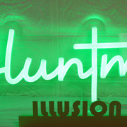 Bluntman Green Neon Sign