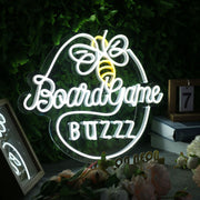 Board Game Buzzz Custom Neon Sign