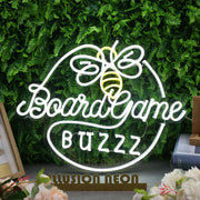 Board Game Buzzz Custom Neon Sign