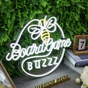 Board Game Buzzz Custom Neon Sign