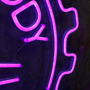 Body Factory Purplr Neon Sign