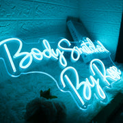 Body Snatched By Rose Blue Neon Sign