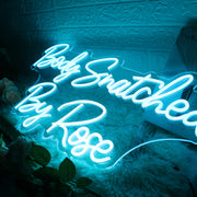 Body Snatched By Rose Blue Neon Sign