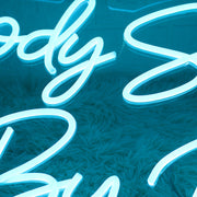 Body Snatched By Rose Blue Neon Sign