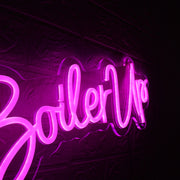 Boiler Up Purple Neon Sign