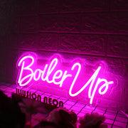 Boiler Up Purple Neon Sign