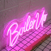 Boiler Up Purple Neon Sign