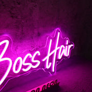 Bold Boss Hair Neon Sign