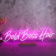 Bold Boss Hair Neon Sign