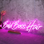 Bold Boss Hair Neon Sign