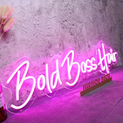 Bold Boss Hair Neon Sign