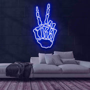 Bone Hand Neon Sign