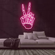 Bone Hand Neon Sign