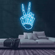 Bone Hand Neon Sign