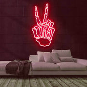 Bone Hand Neon Sign